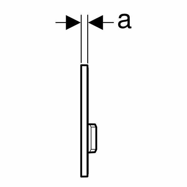 Geberit Sigma50 placca di comando bianca