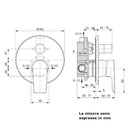 Miscelatore vasca/doccia ad incasso Ceramix A6549AA Ideal Standard con deviatore