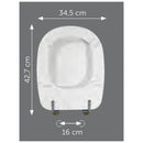 Sedile Eco Wood VER00010 compatibile Tesi Ideal Standard bianco