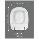 Sedile Eco Wood VER00010 compatibile Tesi Ideal Standard bianco
