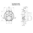 Corpo ad incasso vasca/doccia A1300NU per miscelatore incasso 1 o 2 vie Ideal Standard