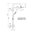 Colonna doccia Idealrain A5689AA Ideal Standard senza miscelatore