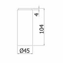 Paffoni Birillo ZPRO200 prolunga 100mm cromo