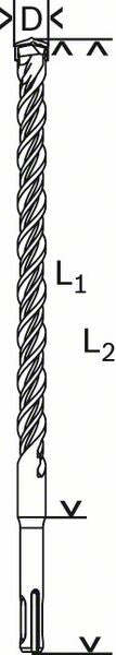 Bosch SDS-plus-5 punta per martelli, 6 x 150 x 215 mm