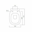 Pozzi Ginori sedile per serie 500 e Quinta