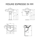 Lavabo Eurovit W332601 Ideal Standard 55 x 46 cm