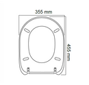Colbam sedile compatibile con Ceramica Dolomite - Alpina, Clodia, Petra - bianco