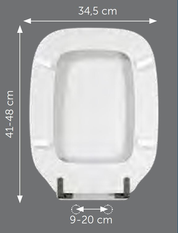 Sedile compatibile Azzurra Glaze bianco
