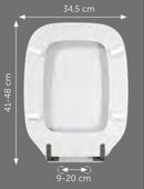 Sedile compatibile Azzurra Glaze bianco