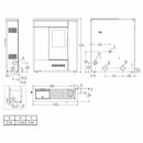 Piazzetta P137 stufa a pellet slim 10,5 kW