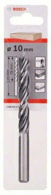Bosch punta elicoidale per legno 10 x 80 x 120 mm, diametro 10 mm