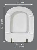 Sedile compatibile Ceramica Dolomite Gemma 2 bianco europeo