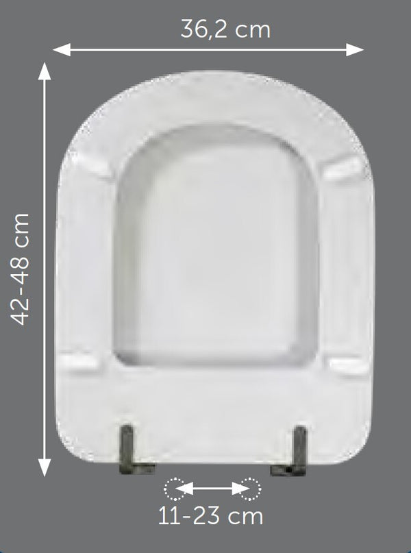 Sedile compatibile Ceramica Dolomite Gemma 2 bianco europeo