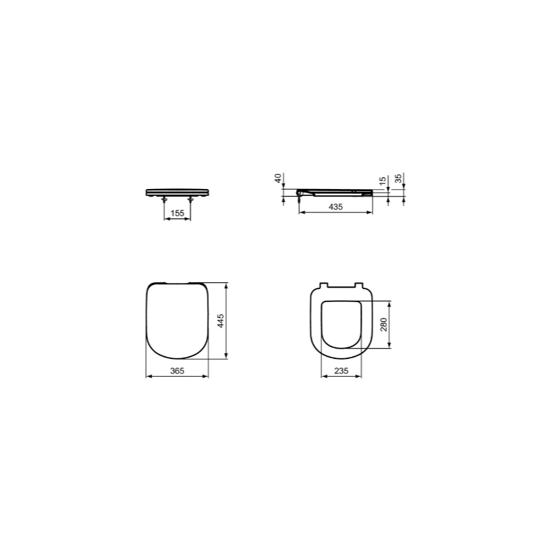 Sedile originale I.LIFE A T467801 avvolgente a chiusura normale bianco