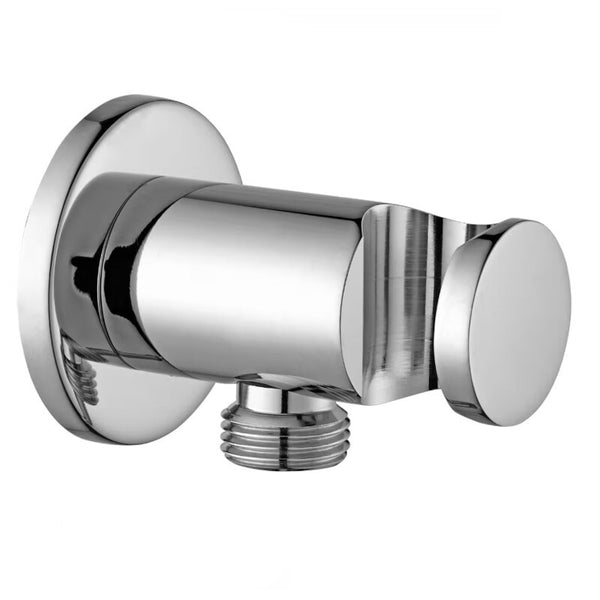 Supporto doccia tondo Paffoni ZSUP031CR con presa acqua