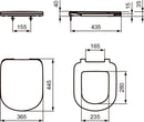 Ideal Standard i.life A copriwater originale avvolgente a chiusura normale bianco europeo T467801