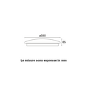 Plafoniera a LED Century Blanca Slim BCS-203040 20W 4000K
