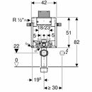 Geberit Combifix modulo wc sospeso 82 cm cassetta da incasso Omega 12cm