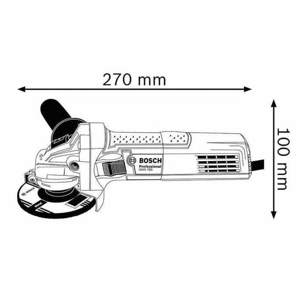 Bosch GWS 750 smerigliatrice angolare 750W