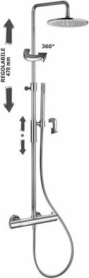Paffoni Birillo ZCOL646LIQCR colonna doccia con miscelatore termostatico