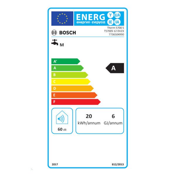 Bosch Therm T5700 S 12 DV23 scaldabagno a camera stagna e tiraggio forzato, a metano