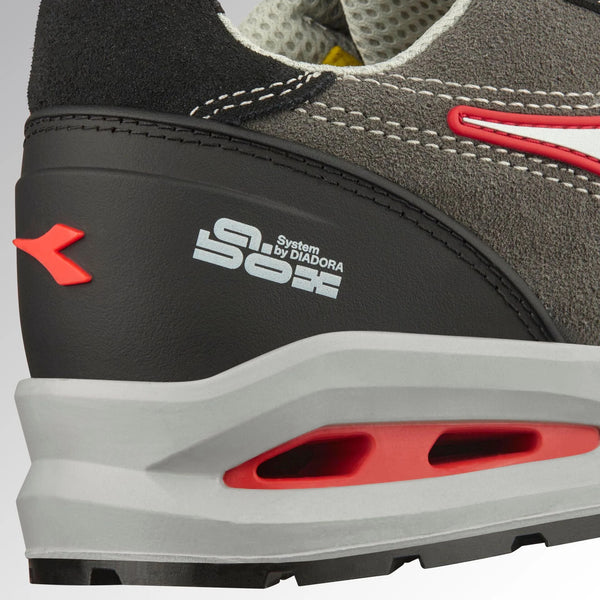 Scarpa RUN A.BOX LOW S3S FO SR ESD Diadora Grigio Rosso