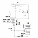 Paffoni Berry miscelatore lavabo con scarico automatico cromo