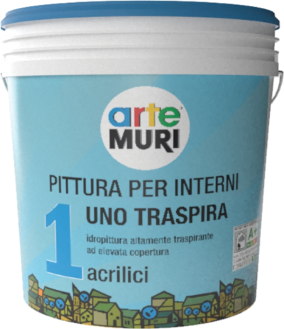 Grigolin Uno Traspira pittura traspirante per interni bianco 14 litri