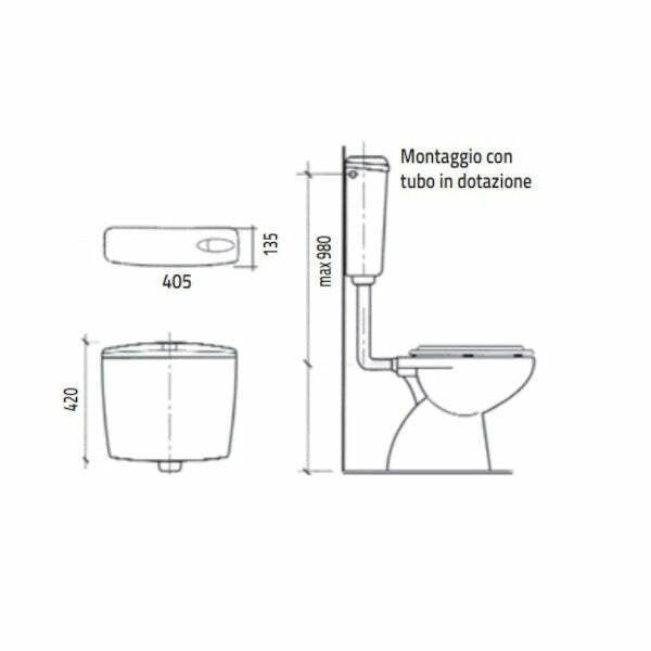 Kariba Biblo Duo cassetta esterna bianca