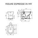 Vaso a terra Ideal Standard con scarico a parete i.life A T467301