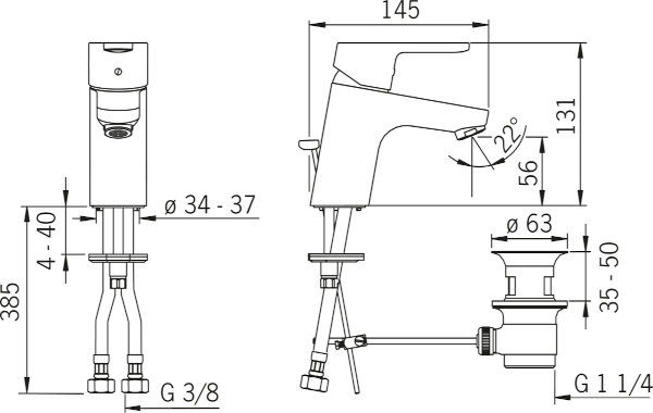 Hansa Italia Hansaprimo miscelatore monoforo lavabo cromo