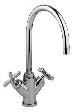 Paffoni Quattro mix lavello monoforo canna orientabile cromo