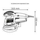 Levigatrice rotorbitale GEX 34-150 Professional Bosch 340 W 0601372800