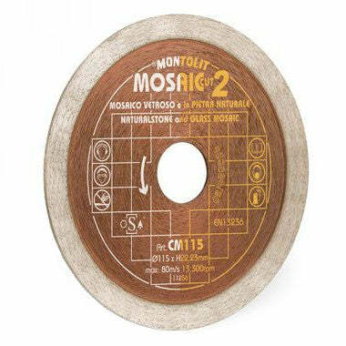 Montolit Mosaic Cut CM115 disco diamantato 115 x 22,2 mm