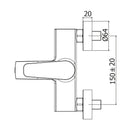 Paffoni Orange OG026CR miscelatore vasca/doccia esterno con deviatore e supporto fisso