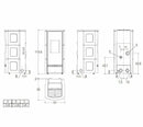 Piazzetta P920 C stufa a pellet 8,5 kW scarico posteriore