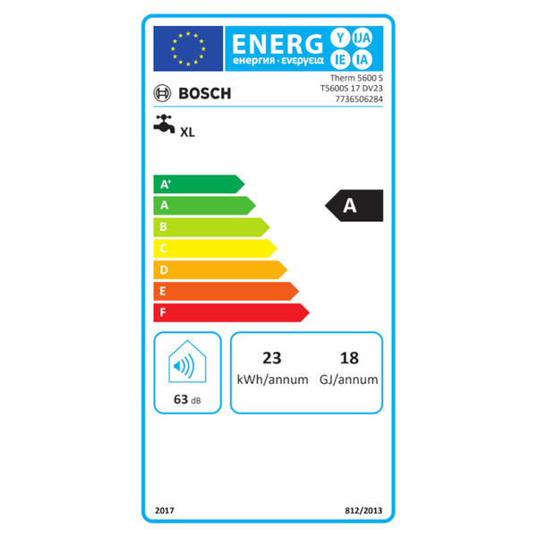 Scaldabagno Therm T5600 S 17 DV23 Bosch-Junkers a metano 17 l/min