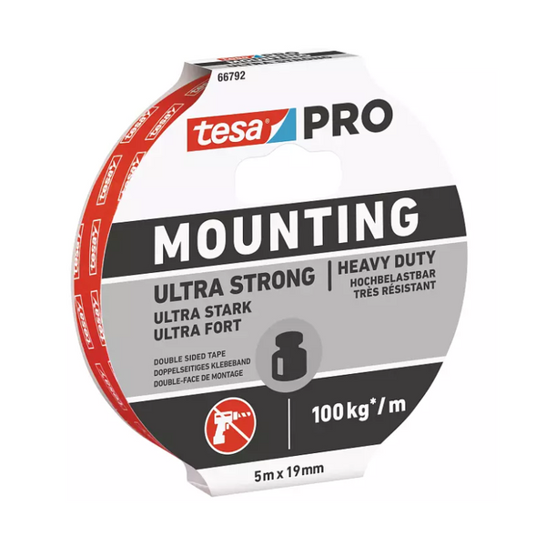 Nastro BIADESIVO PRO MOUNTING ULTRA STRONG 66792 Tesa 19 mm x 5 m