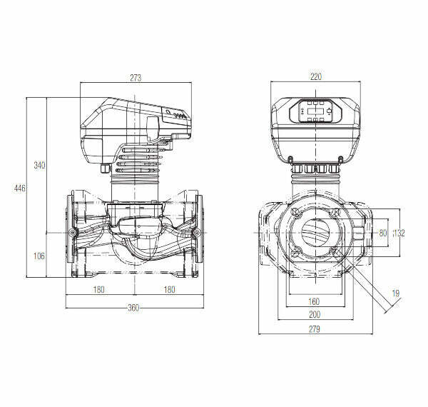 Dab Evoplus B 120/360.80 M circolatore elettronico flangiato 60220918