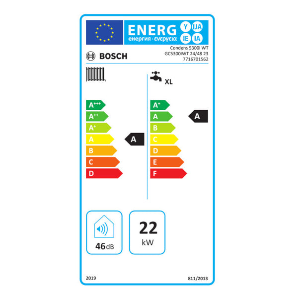 Bosch Junkers Condens GC5300iWT 24/48 caldaia a condensazione da 24 kW con accumulo da 48 litri
