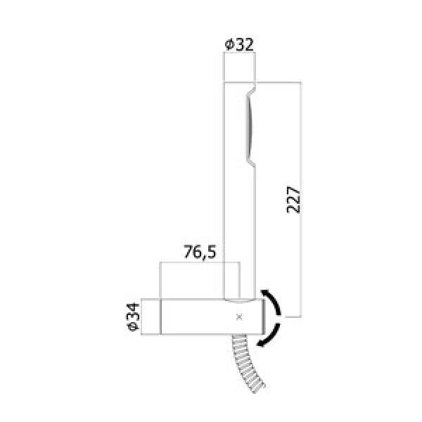 Paffoni Stick set doccia esterno x SK023 cromo