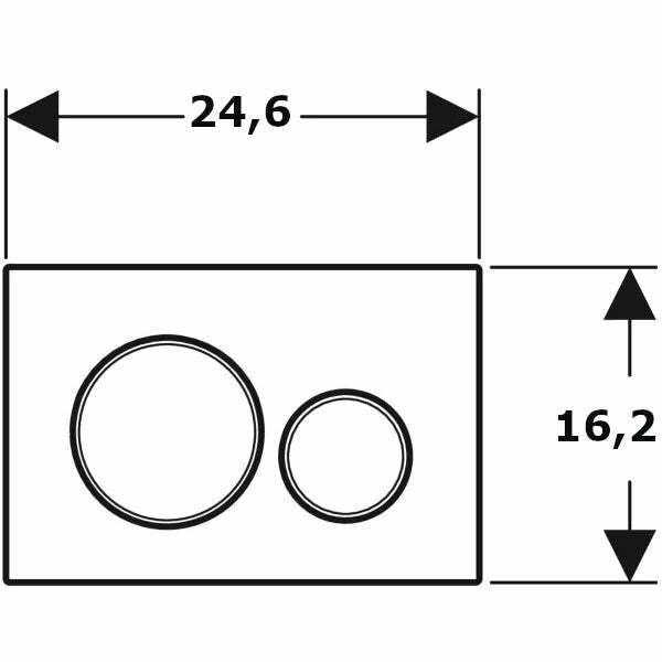 Geberit placca di comando Sigma20 bianco opaco 115.882.JT.1