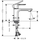 Hansgrohe 72513000 miscelatore lavabo Rebris S mix lavabo da 80 cr.      coolstart