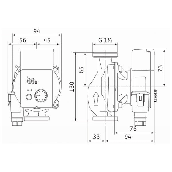 Wilo YONOS PICO 25/1-6-1304 pompa di ricircolo 130 mm 1" 1/2 30 W