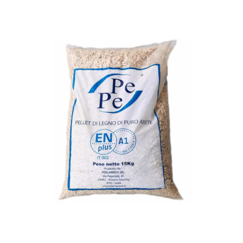 Bancale da 90 pezzi di Pellet di abete bianco ENplusA1 sacco 15 kg