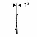 Geberit Sigma30 placca di comando cromosatinata