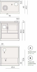 Cadel Kook 90 4.0 cucina a legna ventilata