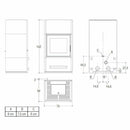 Piazzetta BERNA stufa caminetto a pellet 15 kW