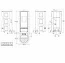 Piazzetta P920 K TOP stufa a pellet 8,5 kW scarico superiore