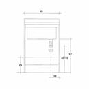 Montegrappa Edilla lavatoio con asse termoplastico 60x60cm